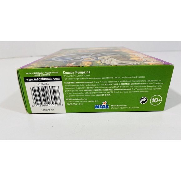 Pumpkin Fall Harvest Field Jigsaw Puzzle 500 Pcs Complete Nature Country Autumn - Picture 5 of 6